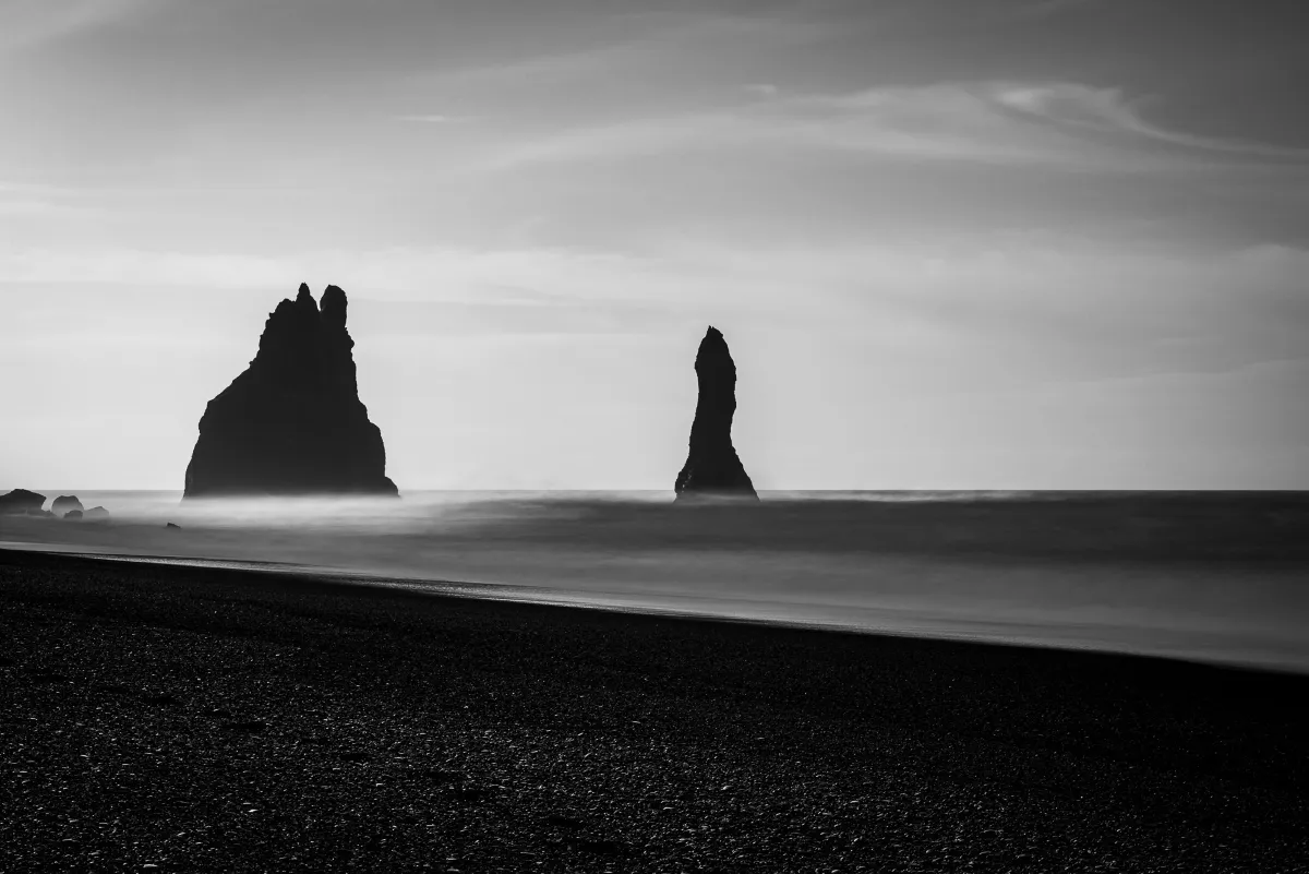 Plage et rochers Reynisfjara